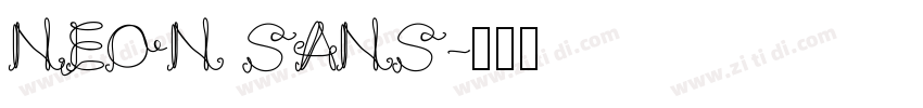 NEON SANS字体转换